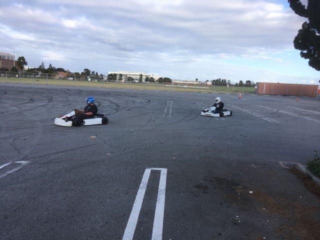 Jonny in go-kart